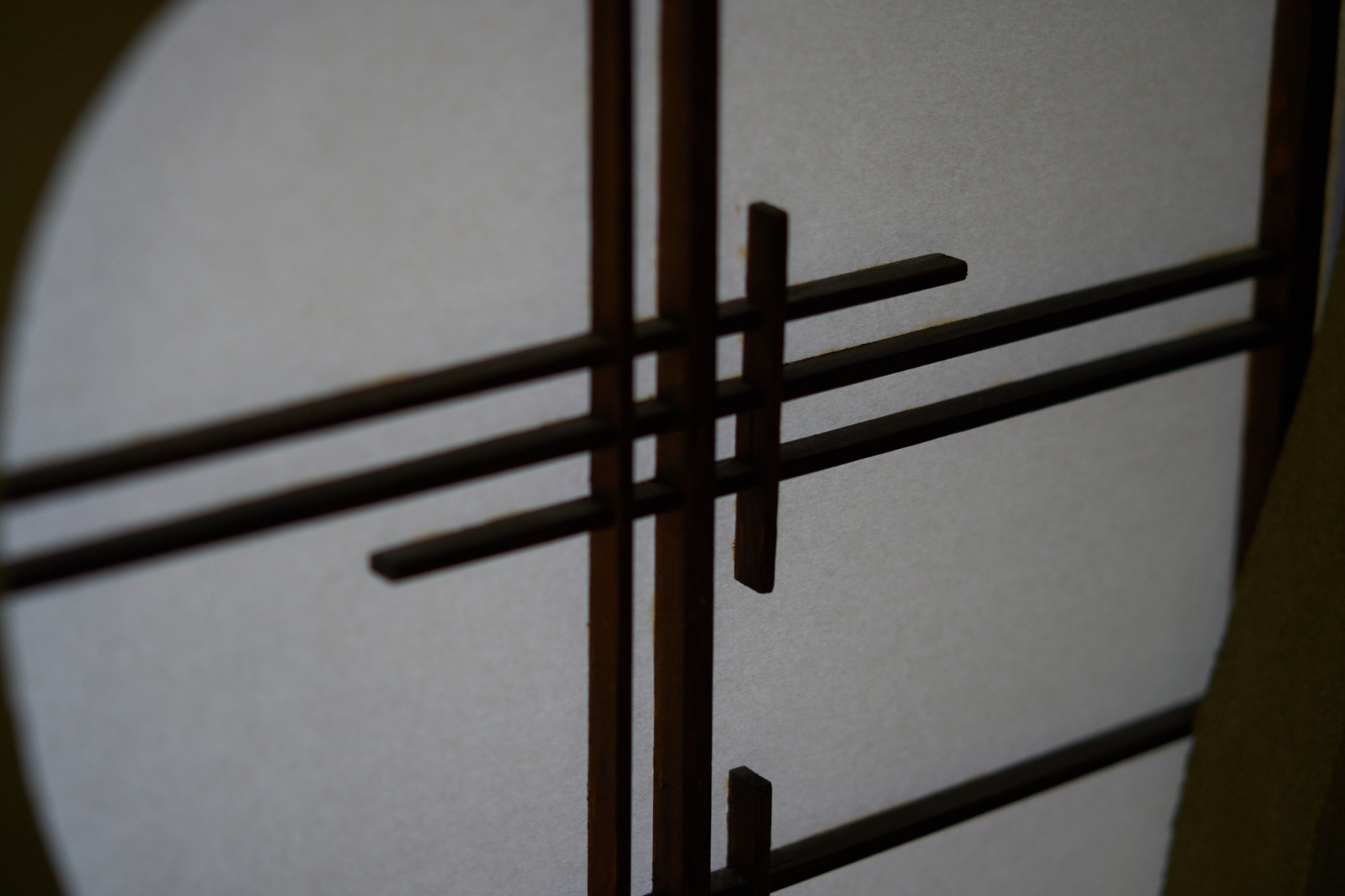 Shoji detail in a quiet Japanese interior
